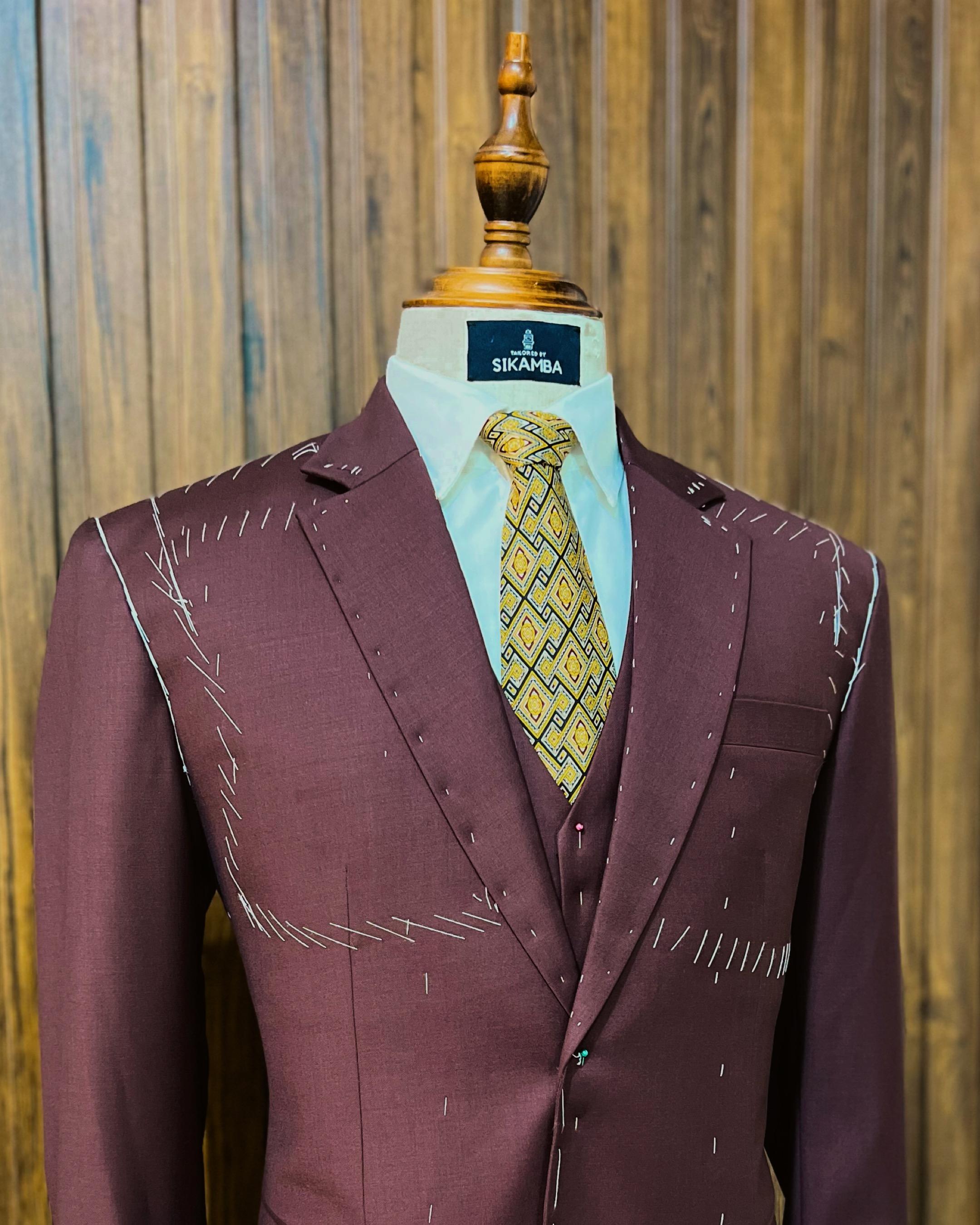 Jas Sikamba Tailor Warna Merah Maroon